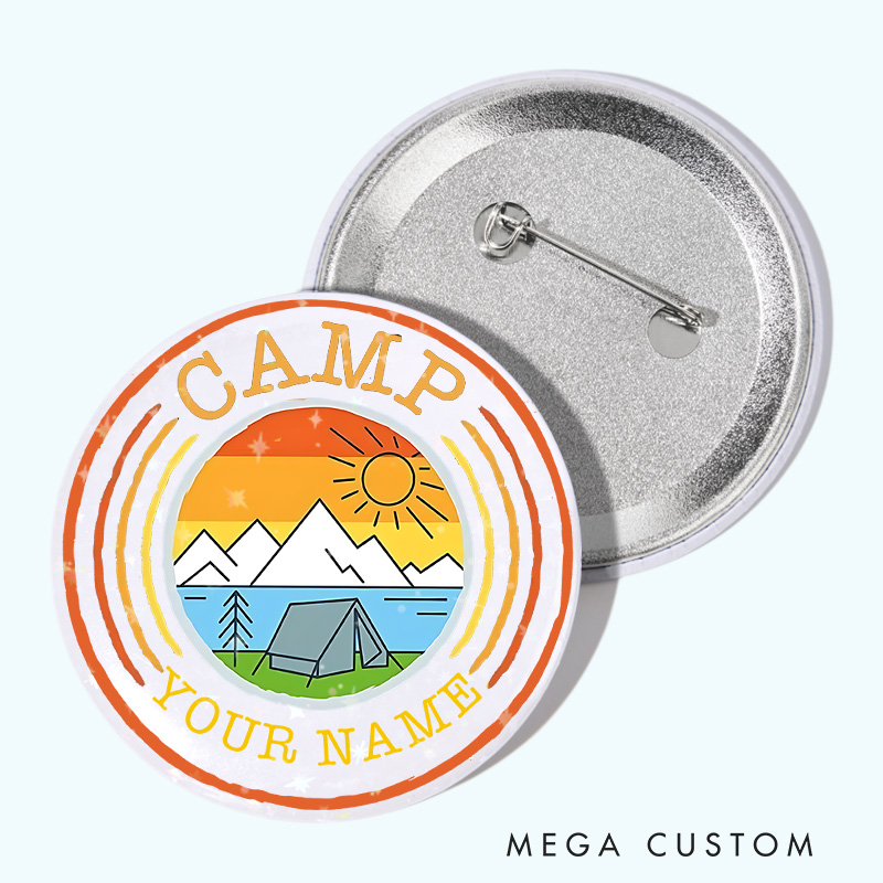 Personalized Outdoor Adventure Pin Nature Lovers Pin Badge Gift Camping Hiking Lovers Gift