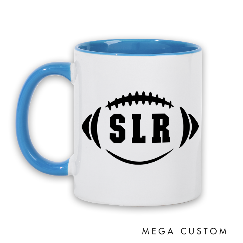[Copy]Personalized American Football and Rugby Ball Design Mug with Custom Name and Number