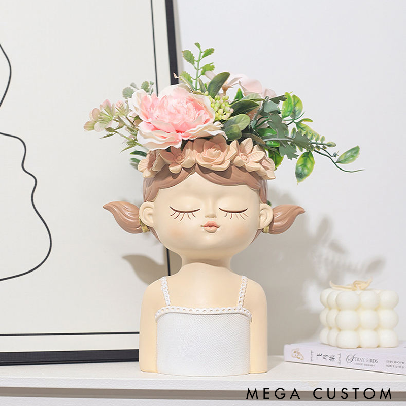 Creative Face Planter Pot Unique Decorative Planter for Home or Office Cute and Artistic Design Perfect for Flowers or Greenery Display