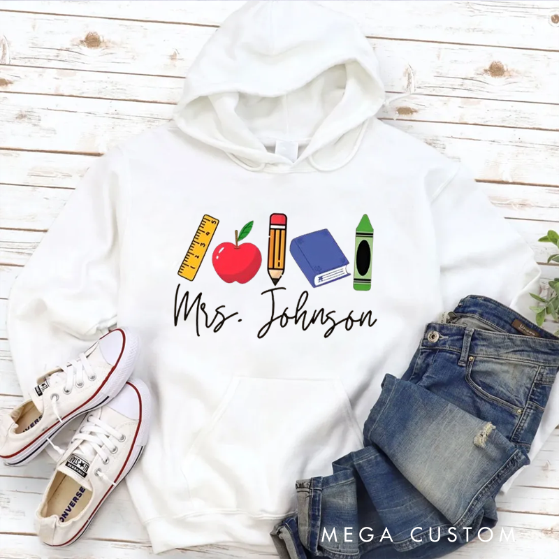 Personalized Hoodies for Teacher Classic Design Gift Teacher Appreciation Hoodies Gift