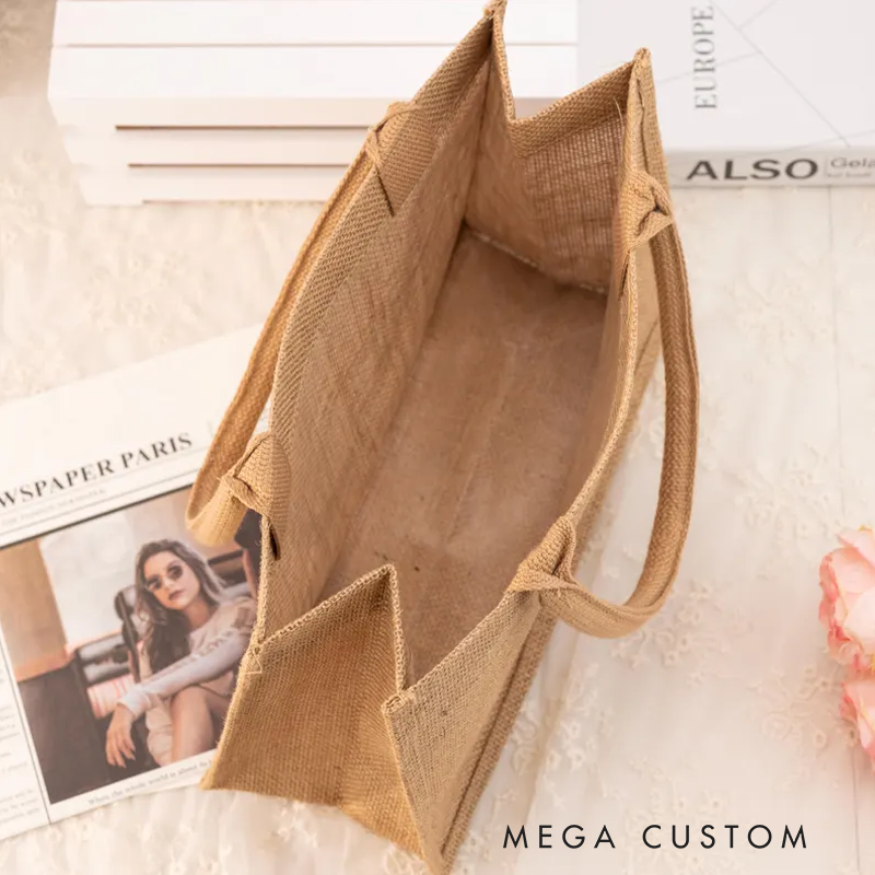 Personalised Nurse Burlap Tote Bag Nurse Sweet and Patriotic Design Perfect Gift for Yourself or a Loved One