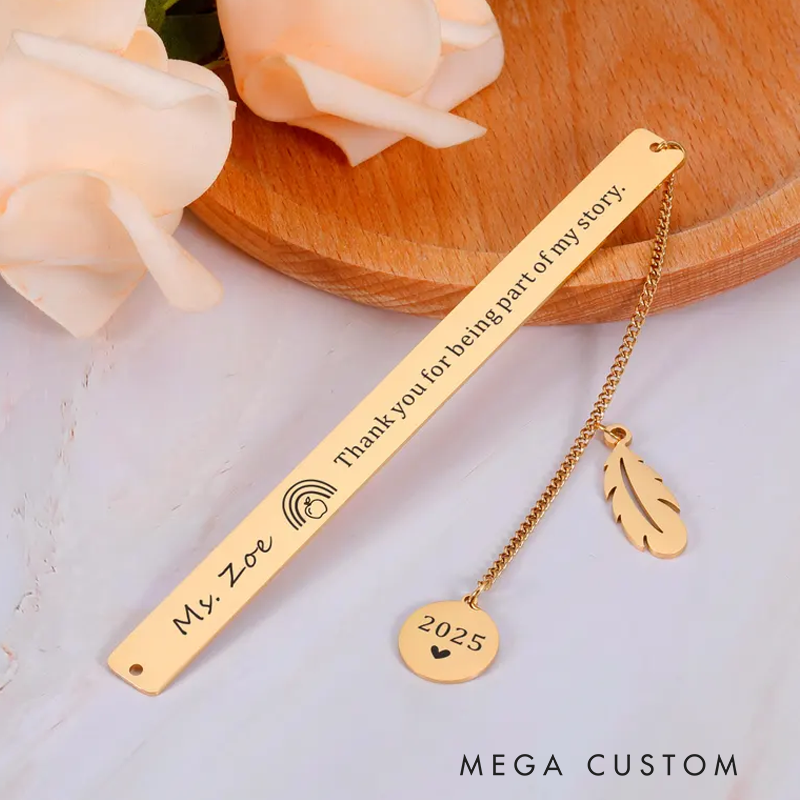 Personalized Bookmark for Teacher Thank You for Being Part of My Story Bookmark Gift Teacher Appreciation Gift