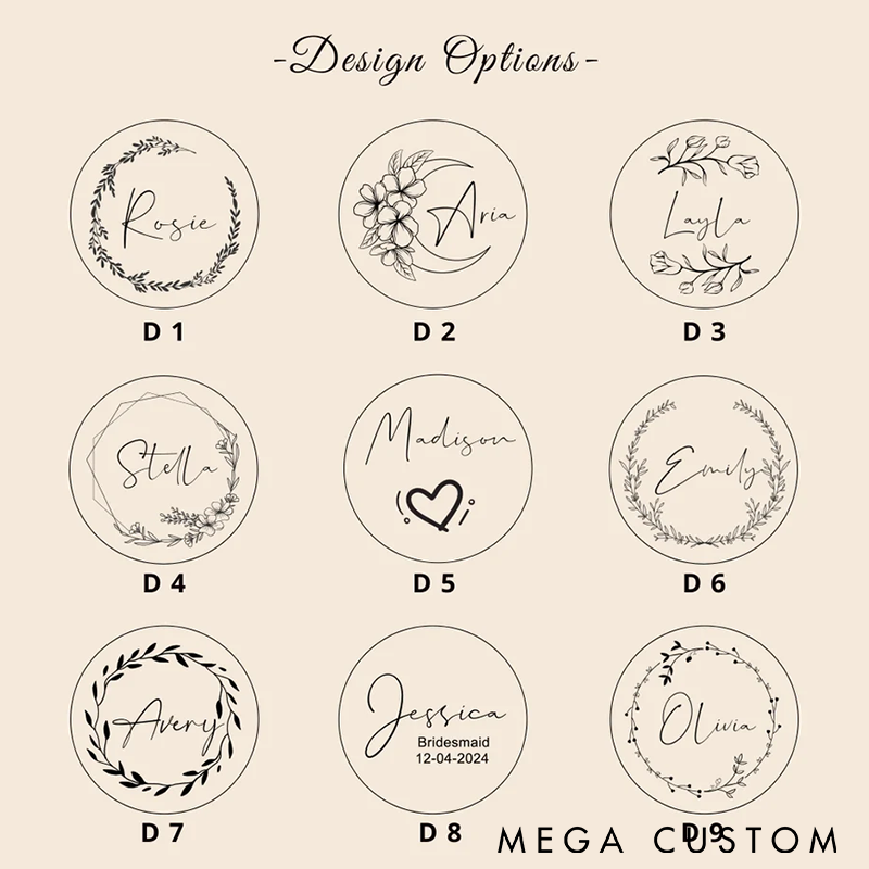 Personalized Compact Mirror Custom Name and Birth Flower Pocket Mirror Portable Makeup Mirror Perfect Gift for Women