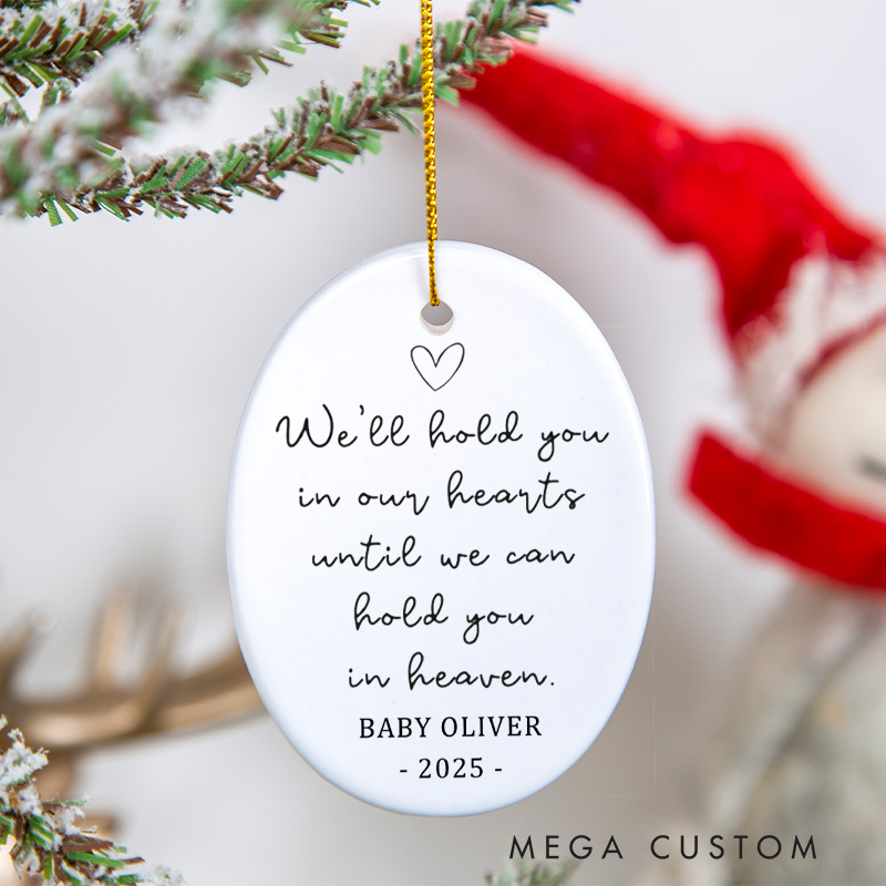 Personalized Miscarriage Memorial Ornament Baby Loss Ornament Custom Infant Loss Gift Remembrance Gift for Stillborn Baby
