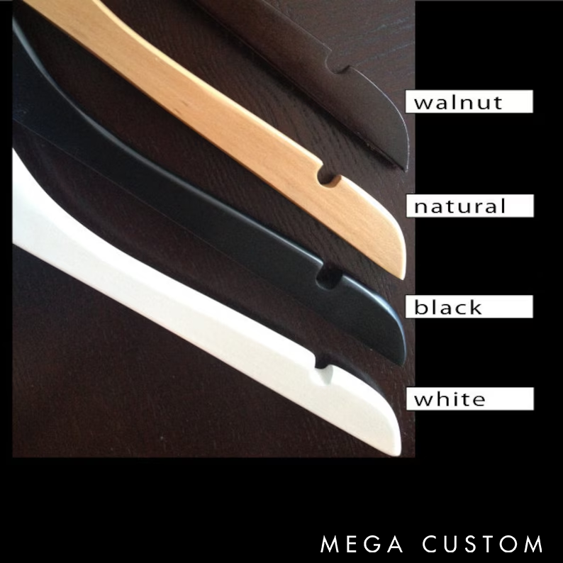 Personalized Wooden Hanger Custom Name and Pattern Design Paw Print Accent Durable and Stylish Perfect for Home Use or Unique Gifts