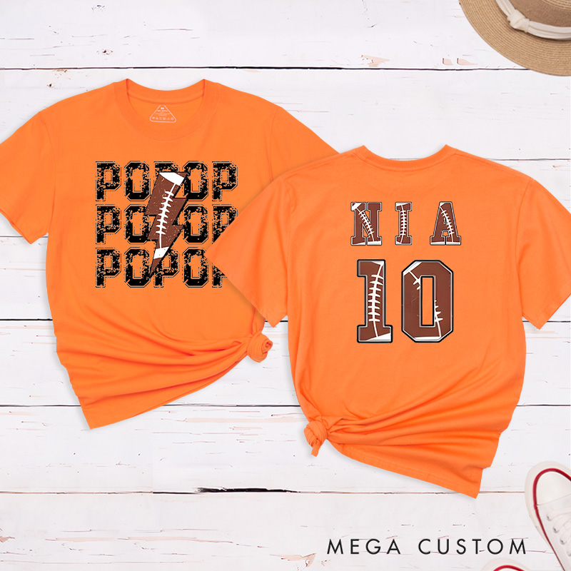 Personalized American Football and Rugby T-Shirts with Custom Name and Number-The Perfect Gift