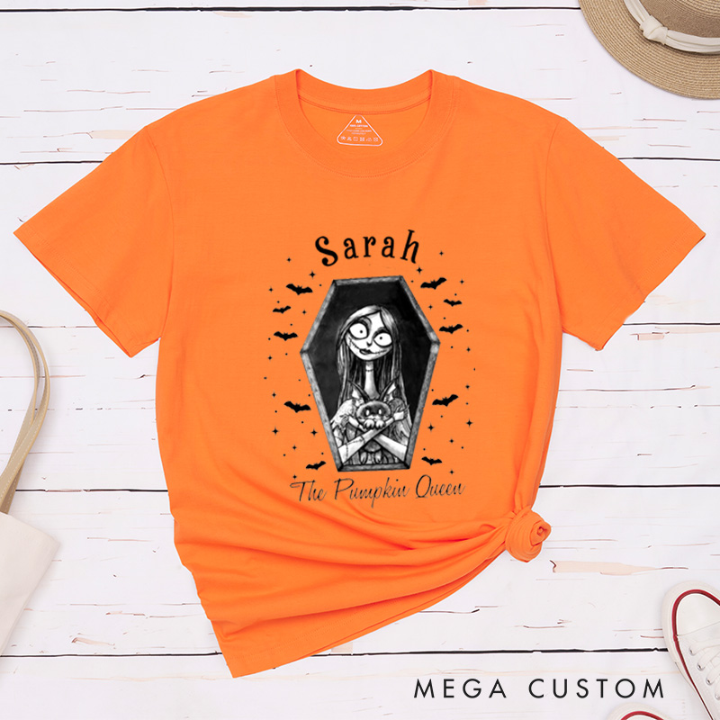 Personalized Halloween Ghost Couple Matching T-Shirt Funny Ghost Witch Matching T-Shirt For Him and Her