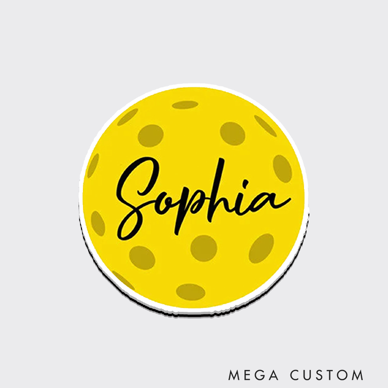 Personalized Pickleball Fridge Magnets Customize with Custom Your Name for Pickleball Gift