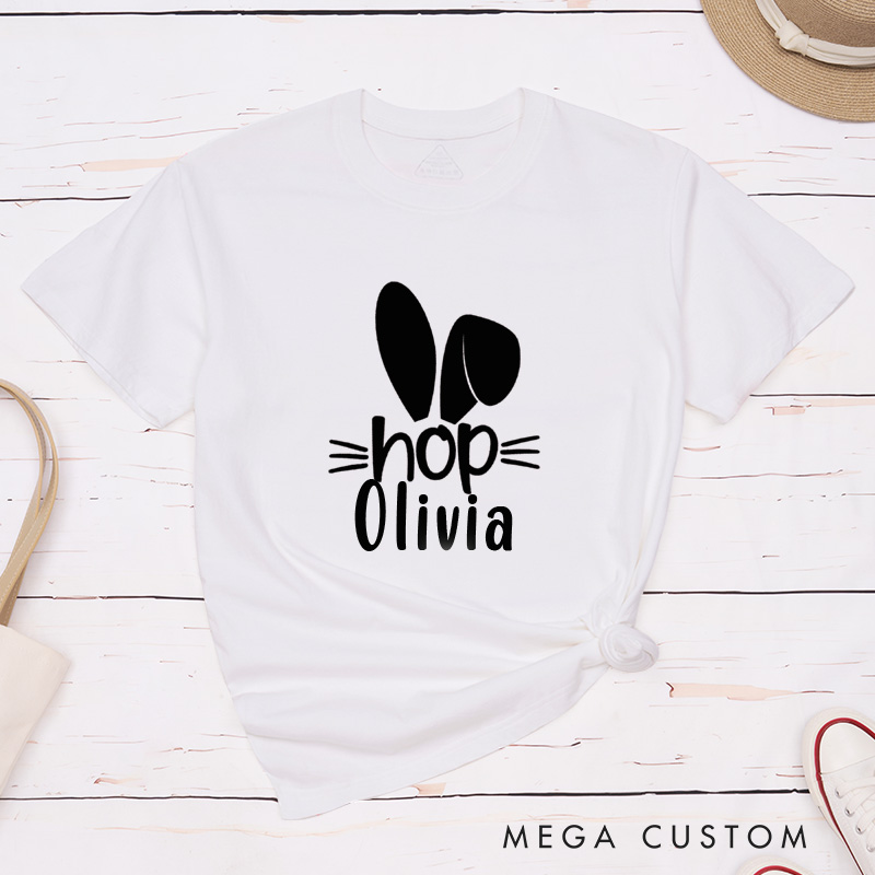 Personalized Easter Couple Hip Hop Matching T-Shirt with Name