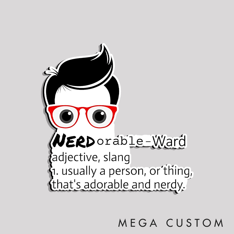 Personalized Nerdorable Refrigerator Magnets The Perfect Blend Of Cute and Geeky Magnets Gift for Nerd Geek 