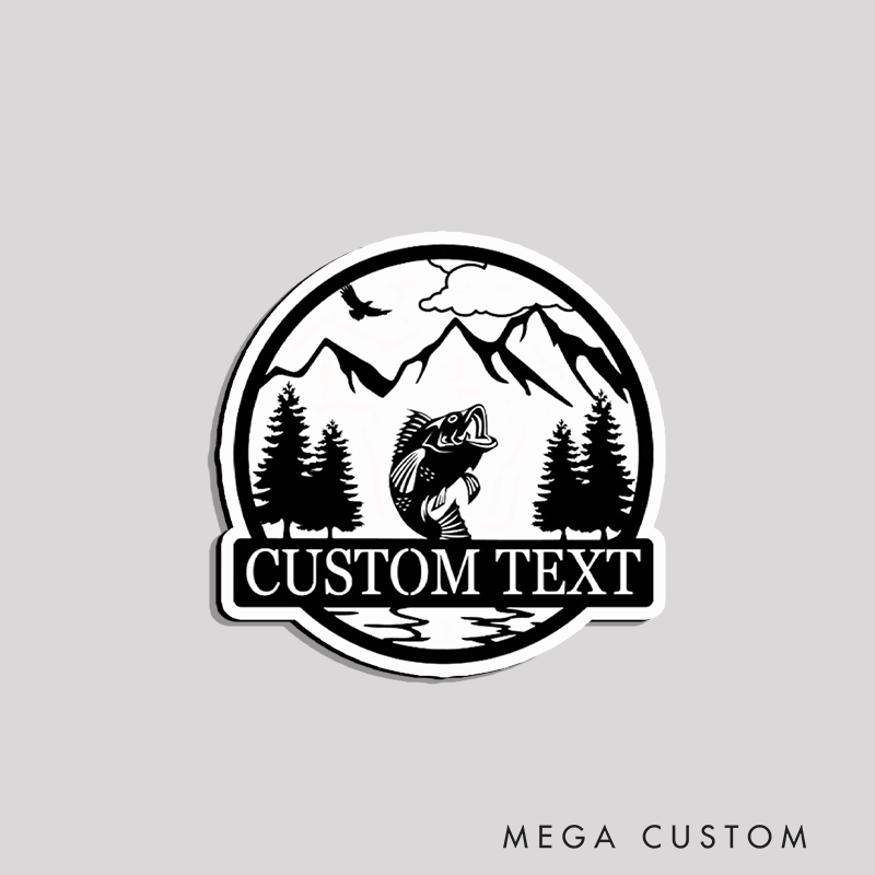 Personalized Fishing Theme Fridge Magnet Durable and Decorative Perfect Gift for Fishing Lover and Outdoor Lover