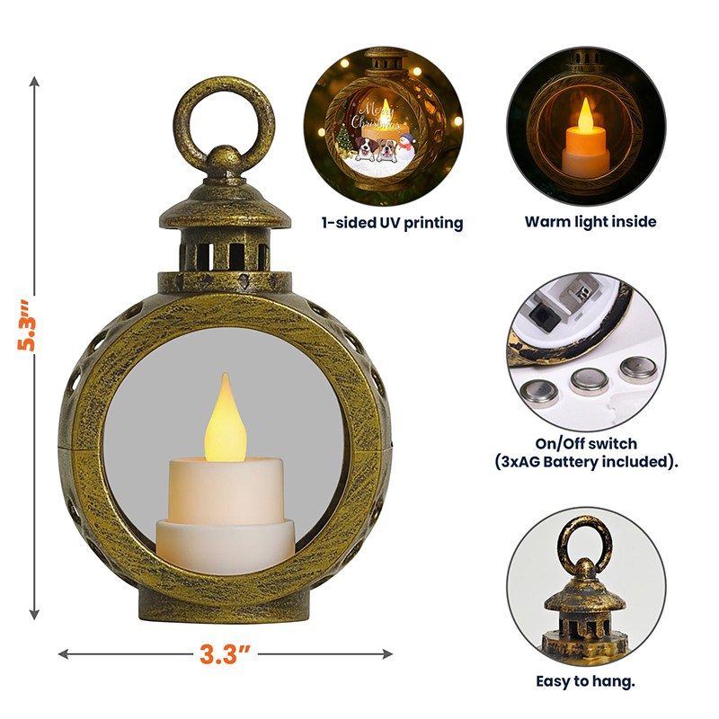 The Holy Family Christmas Nativity Night Personalized Lantern Night Light