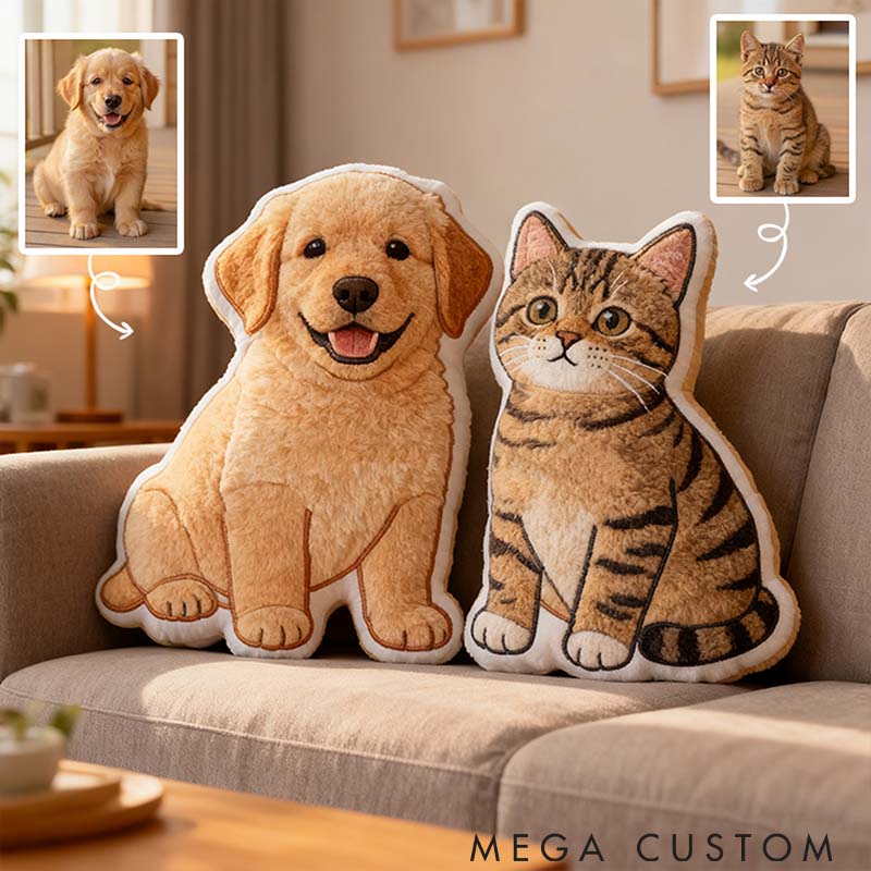 Personalized Pet Lover Pet Photo Graphic 3D Print Pillow