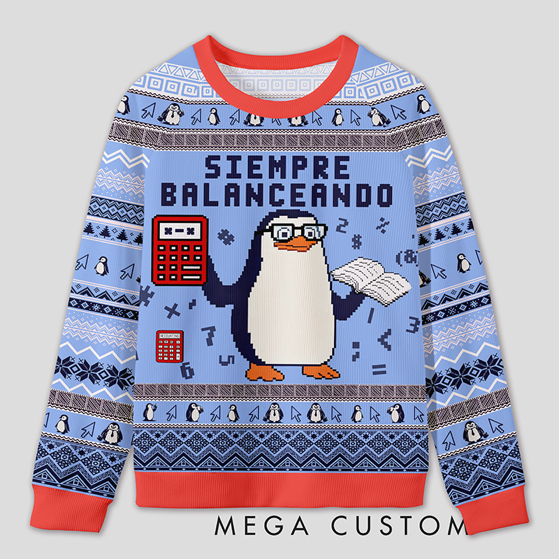 Personalized Finance Golden Goose Parody Ugly Sweater Office Holiday Party Gift for Accountants