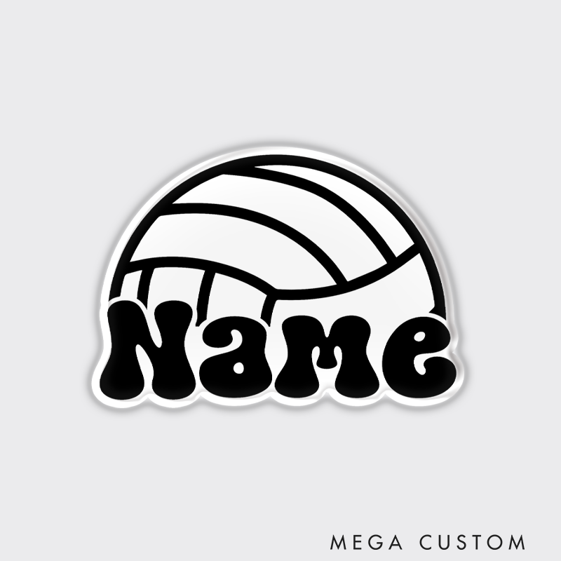 Personalized Volleyball Fridge Magnets Custom Sport Player Name for Sport Fan Gifts 