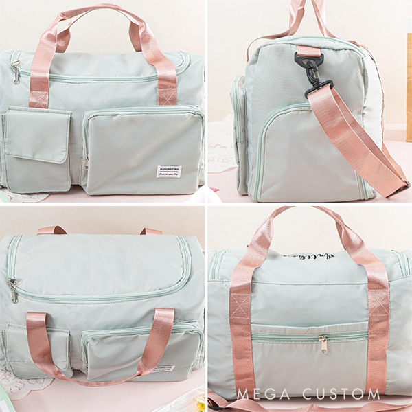 Personalized Weekend Wanderer Duffle Bag for Traveling Lovers Polyester Weekender Girls Trip Gift Waterproof Overnight Bag for Travelers