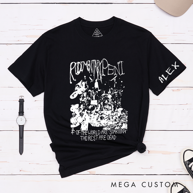 Personalized Classic T-Shirts Anarcho Punk and Deathrock and Post Punk Lovers T-Shirt