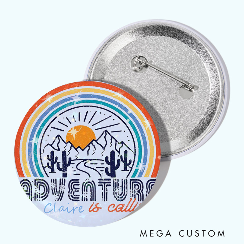 Personalized Adventure Is Calling Pin Outdoor Adventure Pin Badge Gift Camping Hiking Lovers Gift