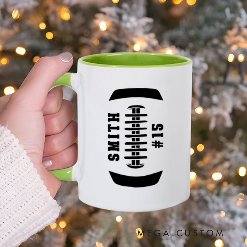 [Copy]Personalized American Football and Rugby Coach Mug with Custom Name