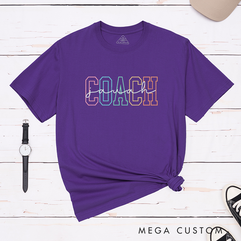 Personalized Coach T-Shirt with Custom Name