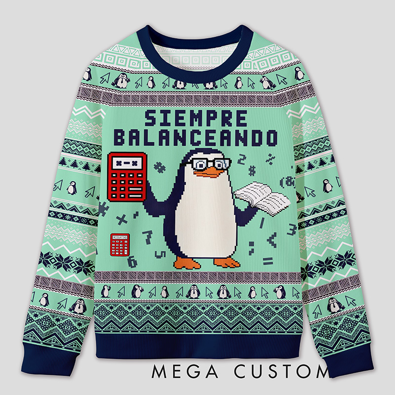 Personalized Finance Golden Goose Parody Ugly Sweater Office Holiday Party Gift for Accountants