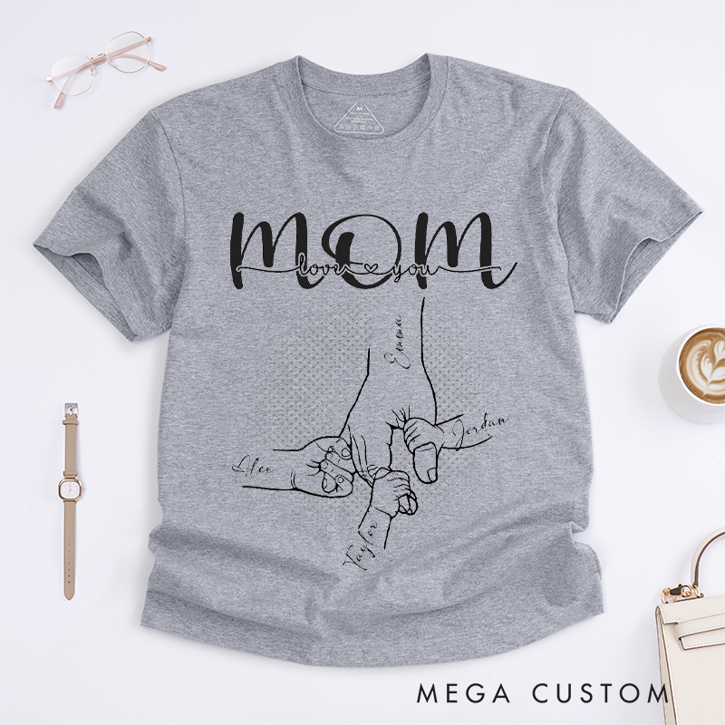 Personalized a Mother's Love is Forever and always Classic T-shirt Gifts for Mom Grandma