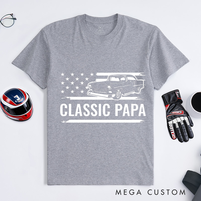 Personalized Classic Car T-Shirt Custom Classic Design Shirt Husband Gift Shirt