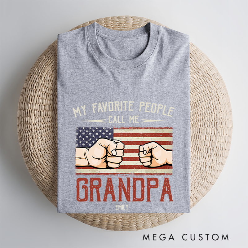 Personalized My Favorite People Call Me Gift for Dad Classic T-Shirt