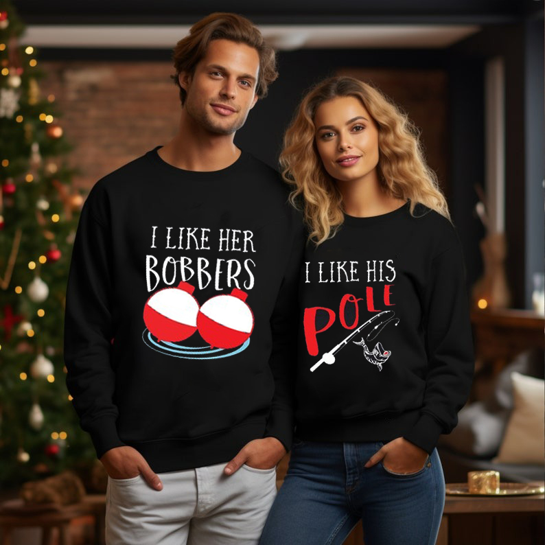 Personalized Funny Couples Fishing Sweatshirts Funny Couple Sweatshirts Fishing Couple Sweatshirts Matching Couple Outfit Matching Couple Hoodie Matching Gift for Fishing Lovers