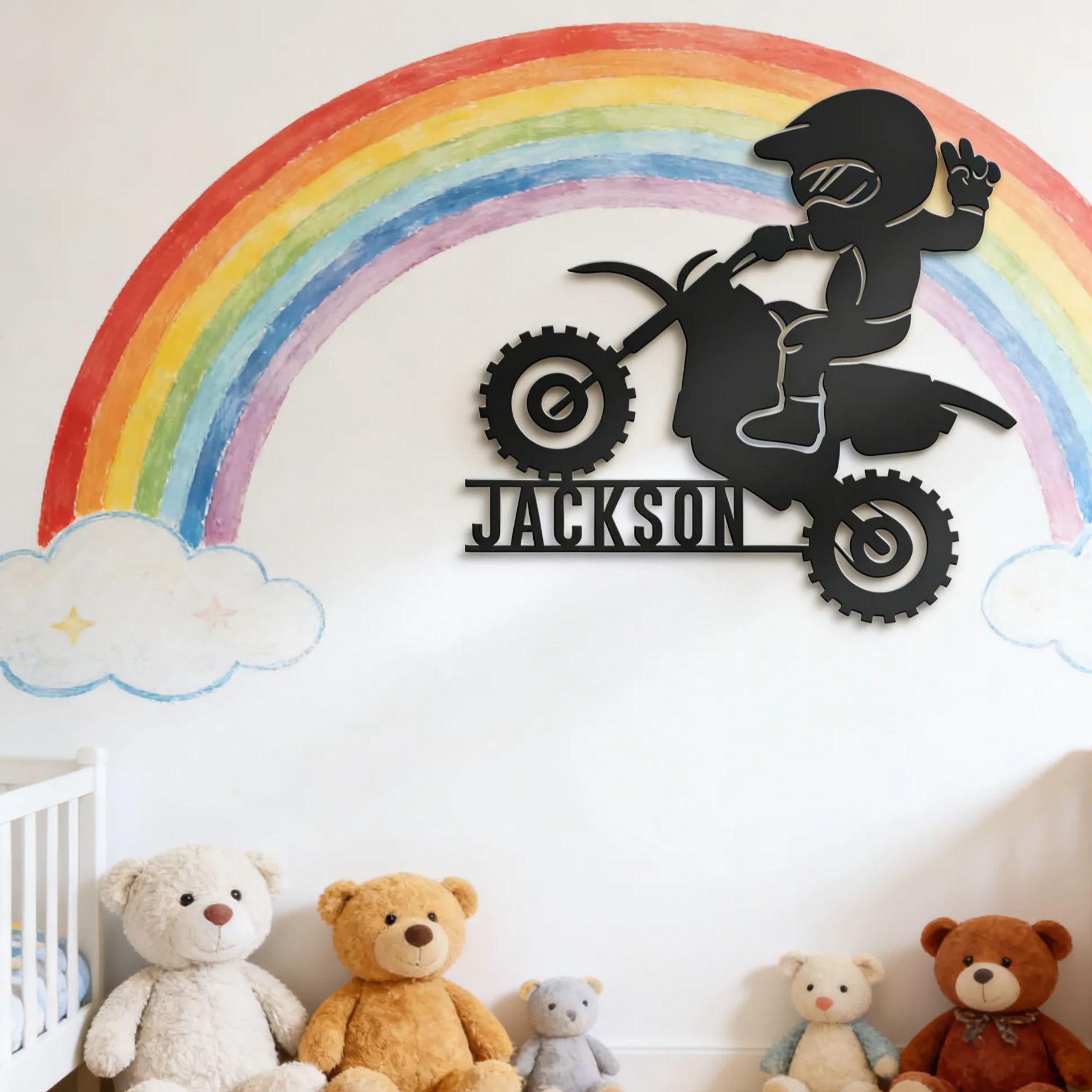 [Copy]Personalized Motorcycle Metal Wall Art Personalized Biker Name Sign Garage Decor Gift for Motorcycle Lovers