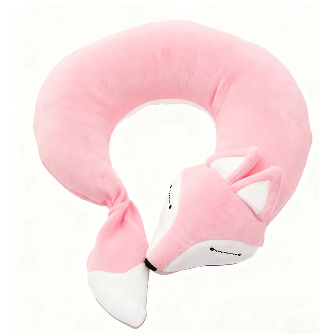 Personalized Travel Pillows for Kids Neck Pillow Animal Fox Cartoon Pillow Airplanes for Adult