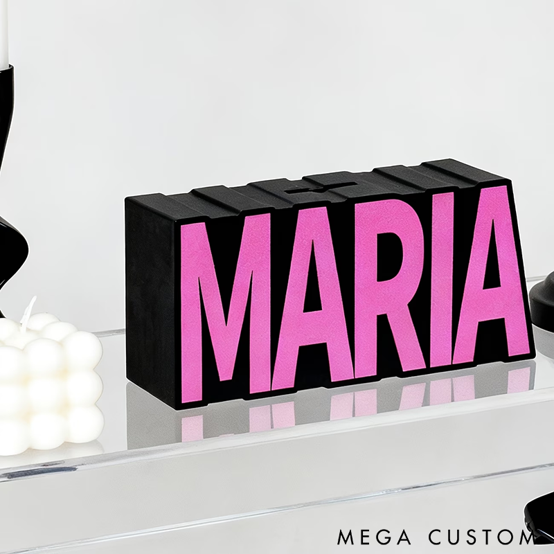 Personalized Name Piggy Bank Custom Letter Design Coin Bank for Kids Fun Money-Saving Gift and Room Decoration