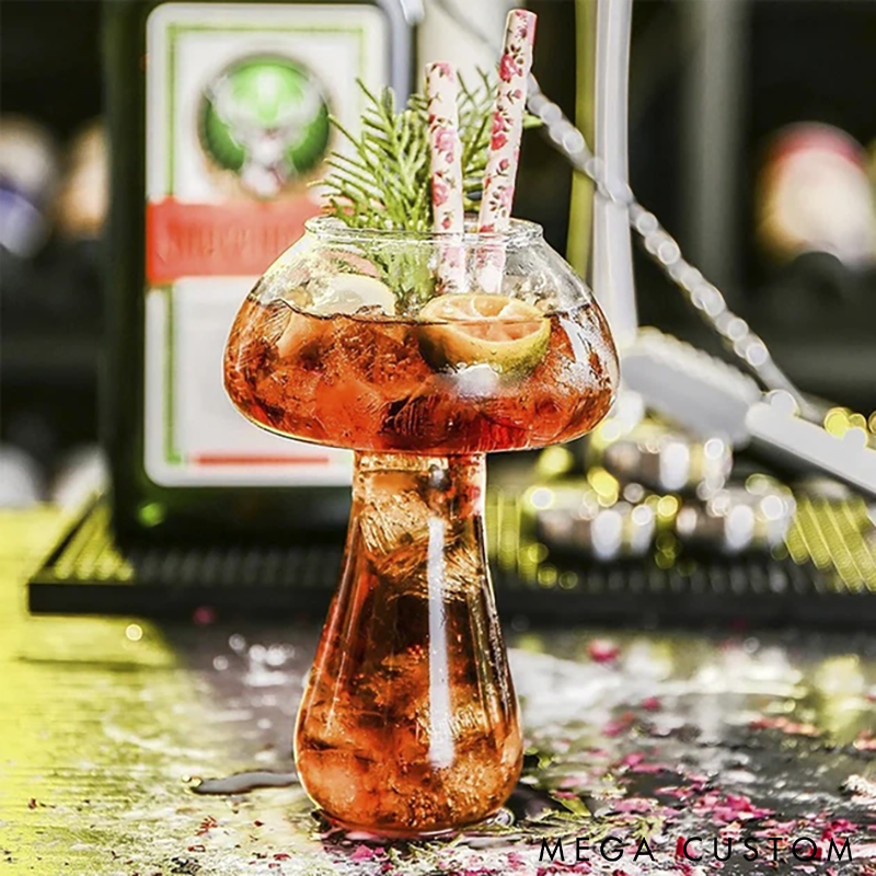 Creative Mushroom-Shaped Drink Glass for Cocktails Juices and Desserts Perfect for Parties and Gifts
