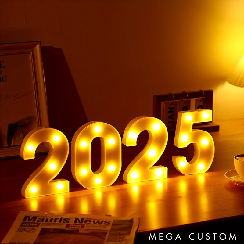Personalized LED Number Letter Light Decorative Night Light Romantic Decor for Parties Birthdays Weddings or Home Perfect Gift for Special Occasions