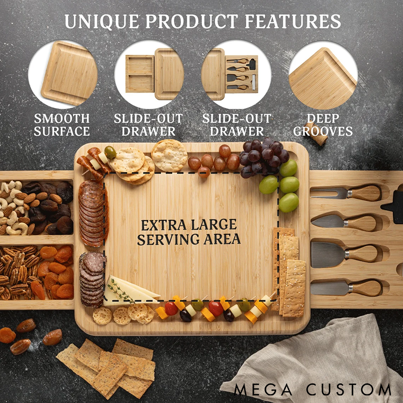 Personalized Charcuterie Board Set Christmas Gift Grandma Gift Idea From Daughter Gift for Mom Gift for Mother in Law Birthday Gift