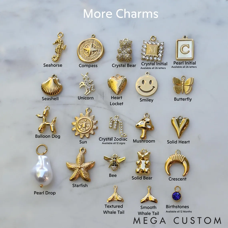 Personalized Initial Keychain Bag Charms Keychain Holder Multiple Charms Holder Ring Luxury Gold Bag Charm Key Holders Purse Charm Women Bag Accessories Gift for Her Mom