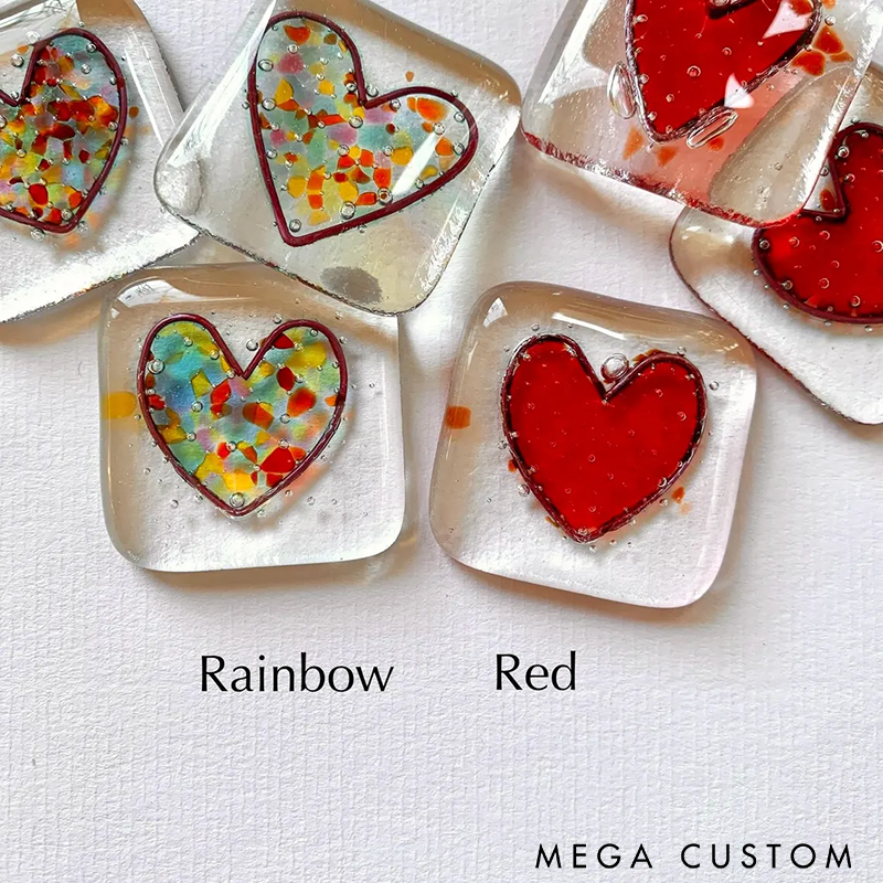 Handmade Glass Pocket Token Unique Friendship Gift with Inspirational Quote Perfect for Decoration or Sentimental Memory