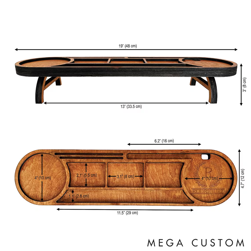 Personalized Wooden Desk Organizer Office Desk Accessories Custom Tablet and Phone Stand Custom Docking Station Multifunctional Office Storage for Phone Glasses Pens and Accessories