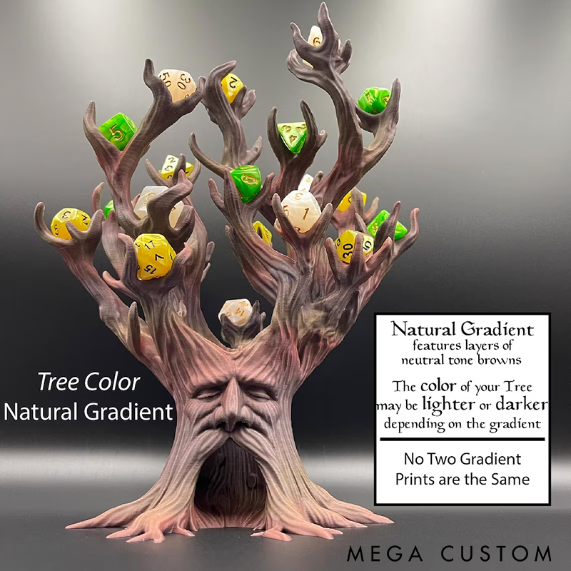 Treant Dice Rolling Tower and Display 3D printed Awakened Tree TreeBeard Dice Display Gift Perfect Gift for D&D and Dice Collectors