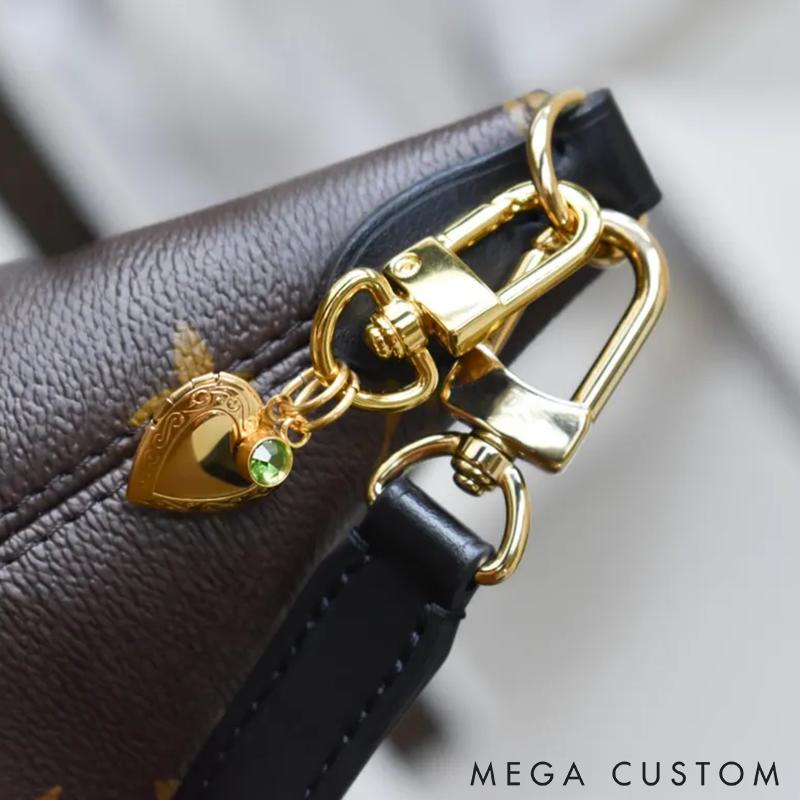 Personalized Initial Keychain Bag Charms Keychain Holder Multiple Charms Holder Ring Luxury Gold Bag Charm Key Holders Purse Charm Women Bag Accessories Gift for Her Mom