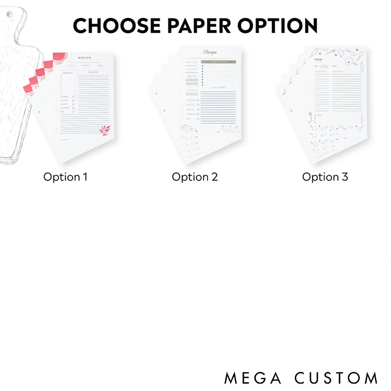 Personalized Recipe Book Wooden Binder Custom Engraved Cover Perfect for Mom's Secret Recipes Cooking Journal or Unique Gift for Food Lovers