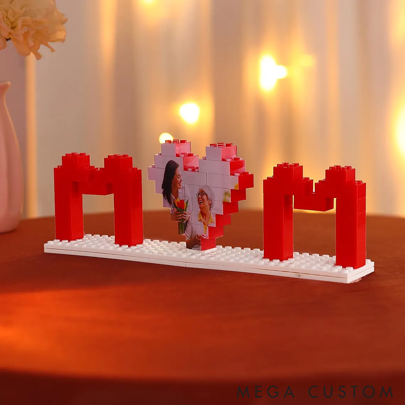 Personalized Building Blocks Puzzle Photo Puzzle I Love You Block Puzzle Girlfriend Mom Mother's Day Gift Valentine's Gifts for Her