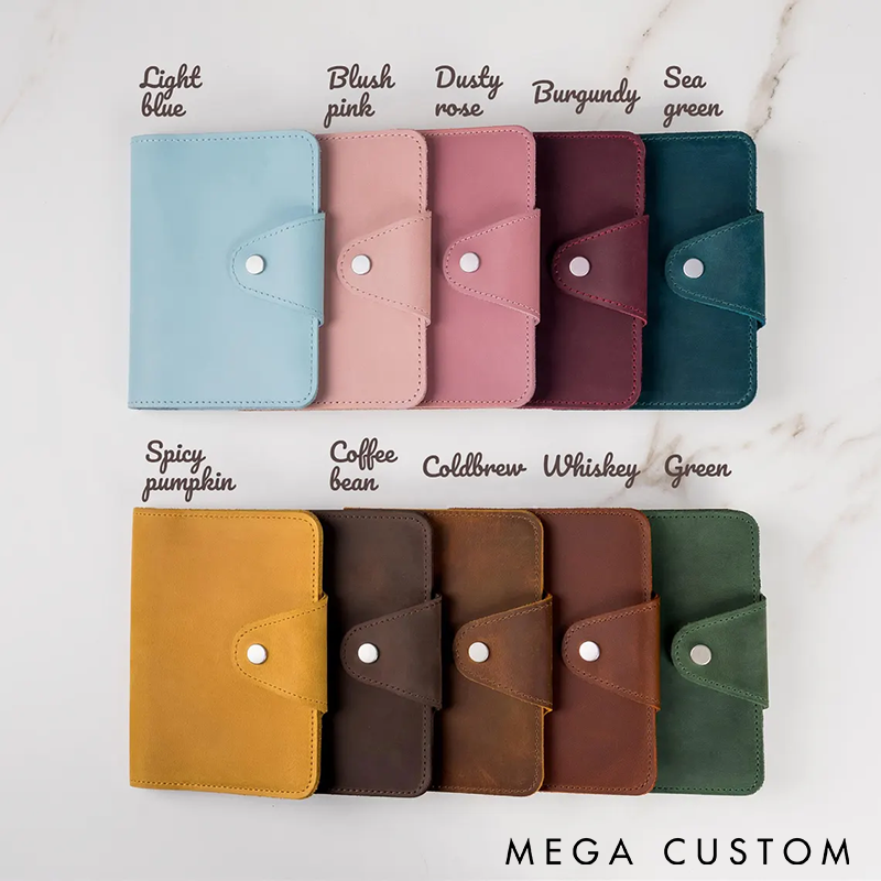 Personalized Passport Cover Leather Passport Holder with Birth Month flower Wallet Passport for Women Monogram passport Perfect Gift for Travelers