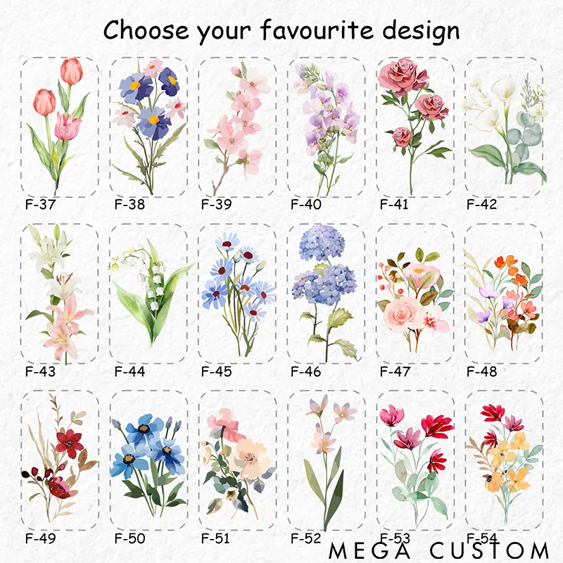 Personalized Floral Insulated Tumbler Custom Name and Flower Stainless Steel Spill-Proof Design Multiple Colors Perfect Gift for Women or Daily Use