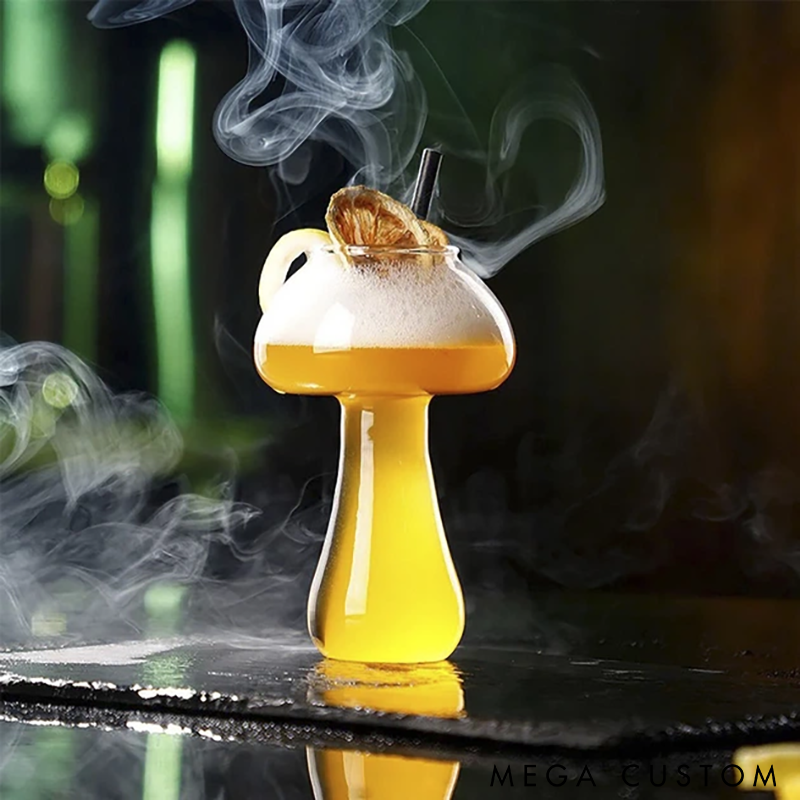 Creative Mushroom-Shaped Drink Glass for Cocktails Juices and Desserts Perfect for Parties and Gifts