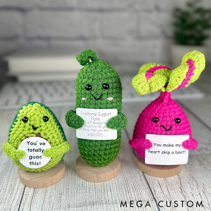 Positive Potato Gifts with Stand Send a Hug Handmade Support Pickle Thinking of You Christmas Stocking Stuffer Cute Desk Decor and Unique Gift for Graduation Friends or Encouragement