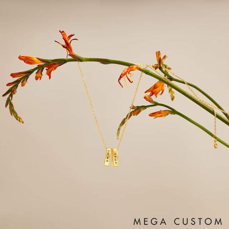 Personalised Circle Name Necklace Custom Gold Hoops Necklace Engraved Necklace Family Necklace Womens Necklace Christmas Gift for Her