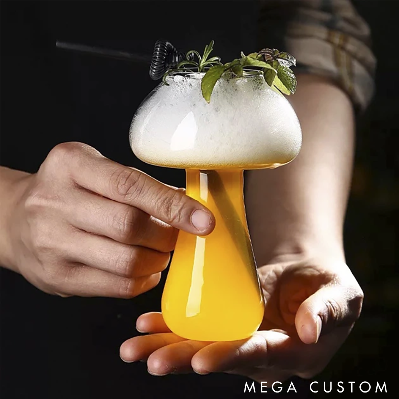 Creative Mushroom-Shaped Drink Glass for Cocktails Juices and Desserts Perfect for Parties and Gifts