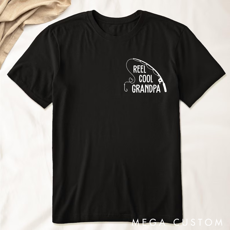 Personalized Fishing T-Shirt with Fish Design Custom Names Comfortable and Stylish Gift for Fishing Enthusiasts and Outdoor Adventures