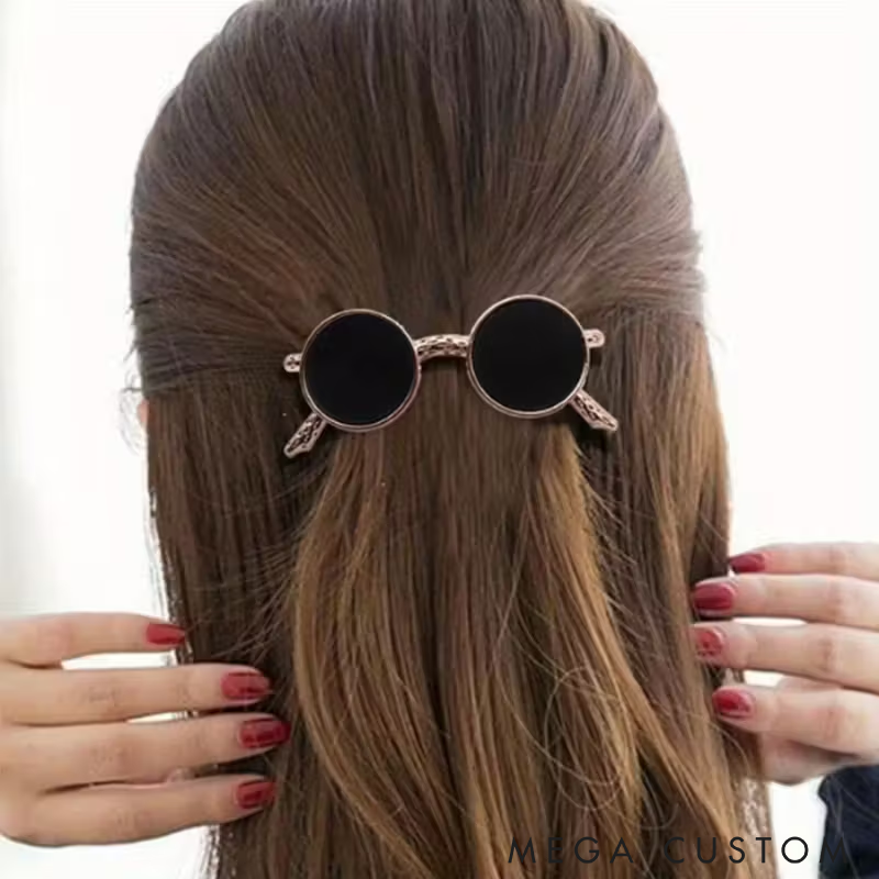 Unique Sunglasses Hair Clip Stylish Alloy Hair Accessory for Women Durable and Funny Design Perfect for Daily Wear and Gifts